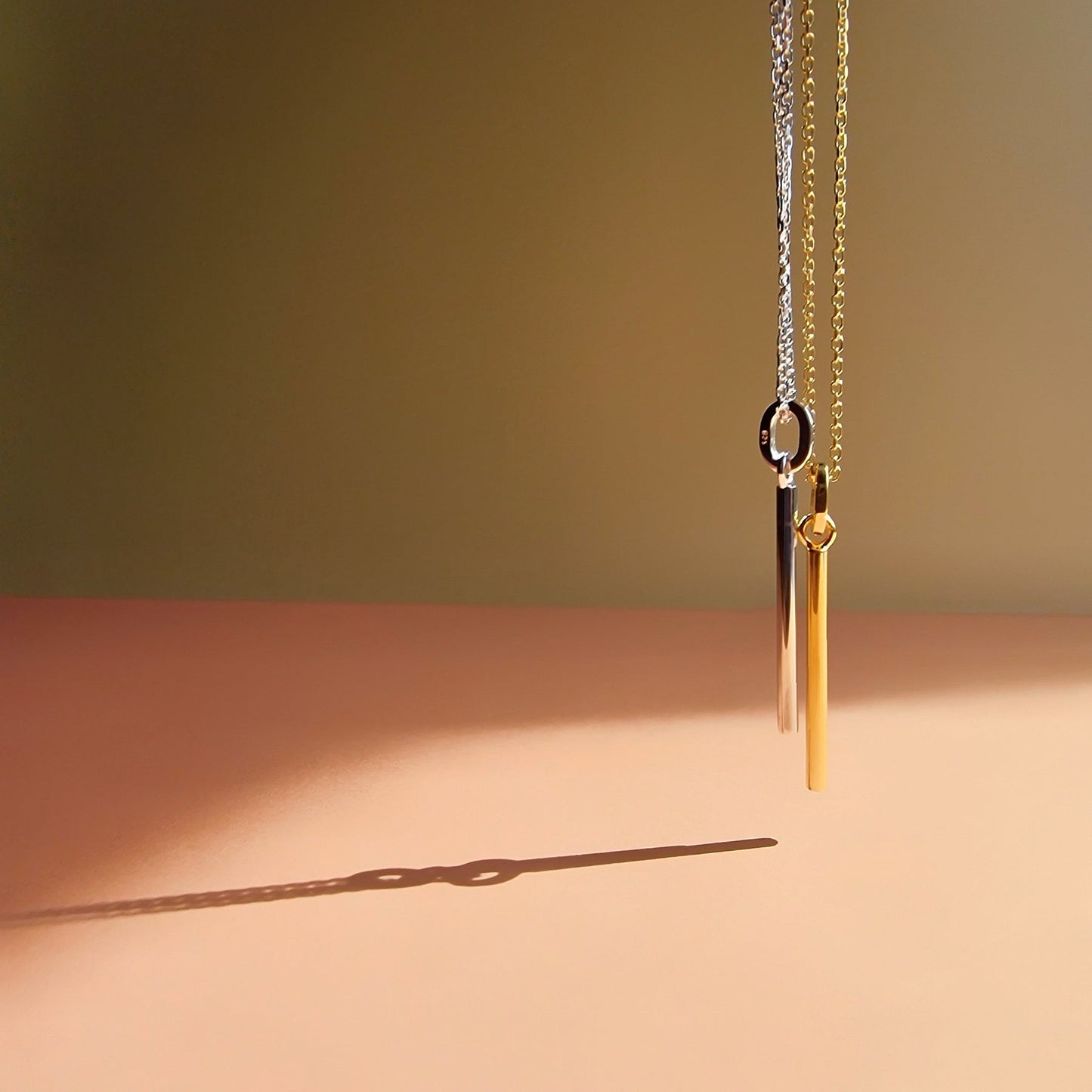 Vurchoo Jewellery Minimalist Gold Bar Pendant