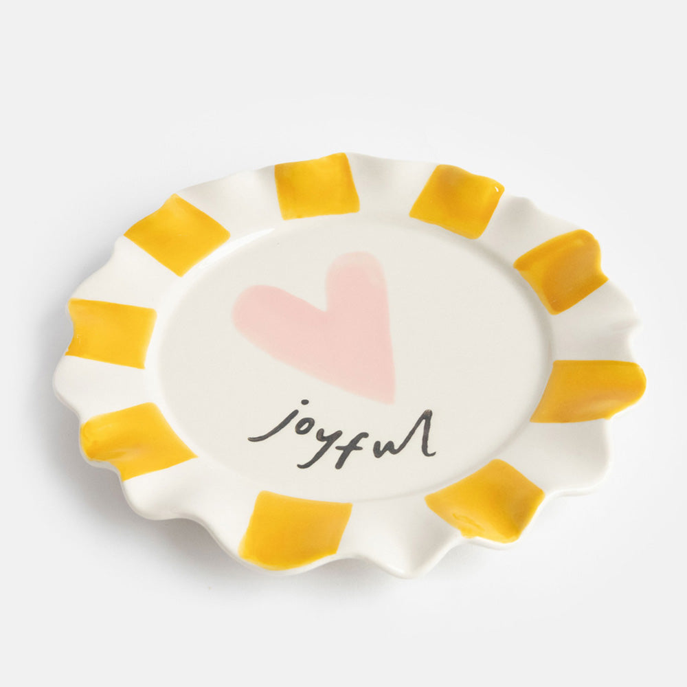 Caroline Gardner Joyful Heart Ceramic Plate