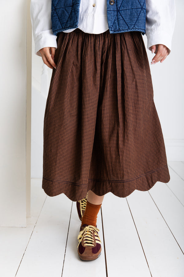 Bonte London Polly Skirt in Midnight/Tan