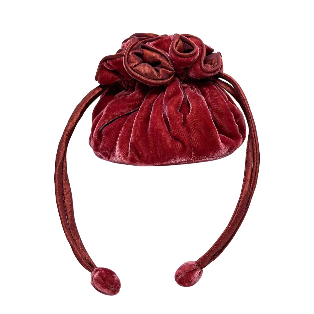 Velvet Draw Pull Purse