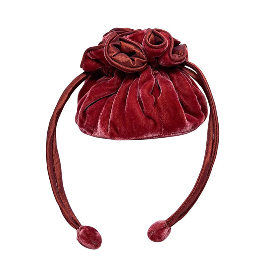 Velvet Draw Pull Purse