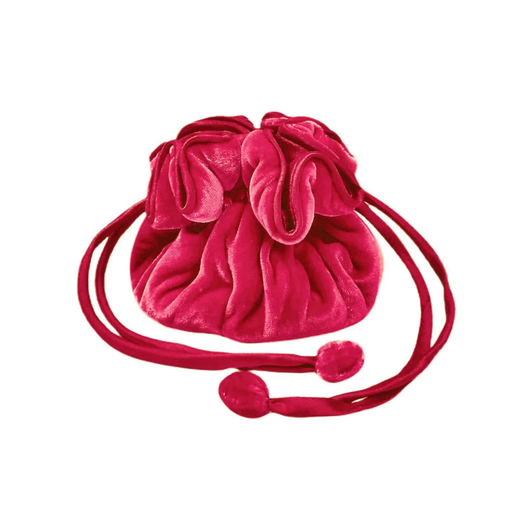 Velvet Draw Pull Purse