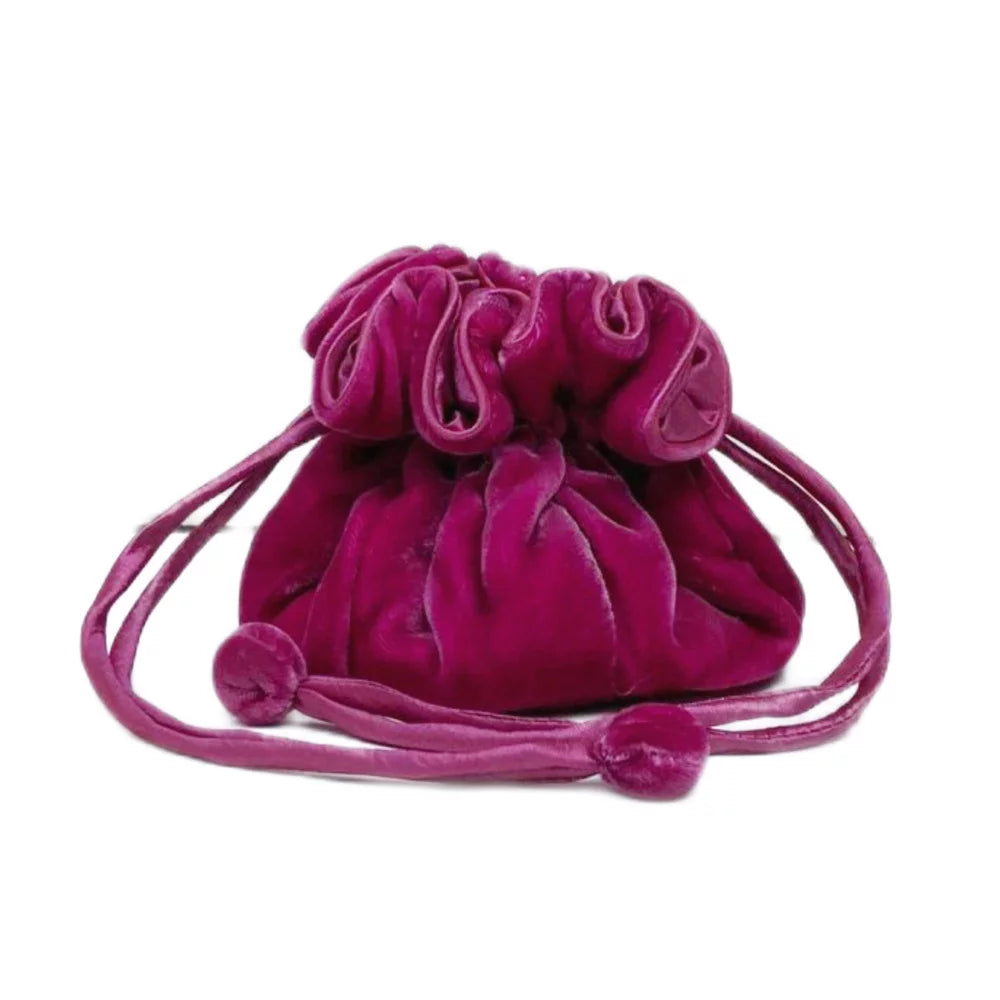 Velvet Draw Pull Purse