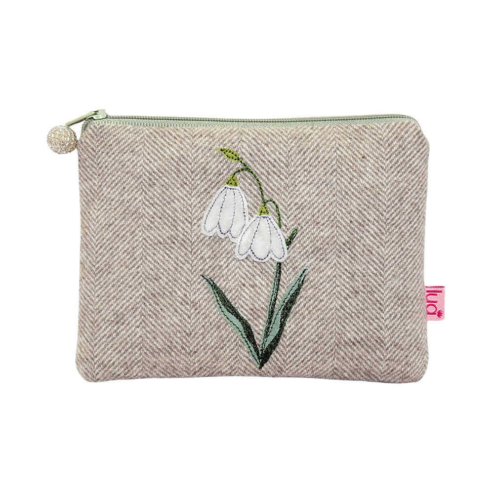 Lua Snowdrop Appliqued Purse