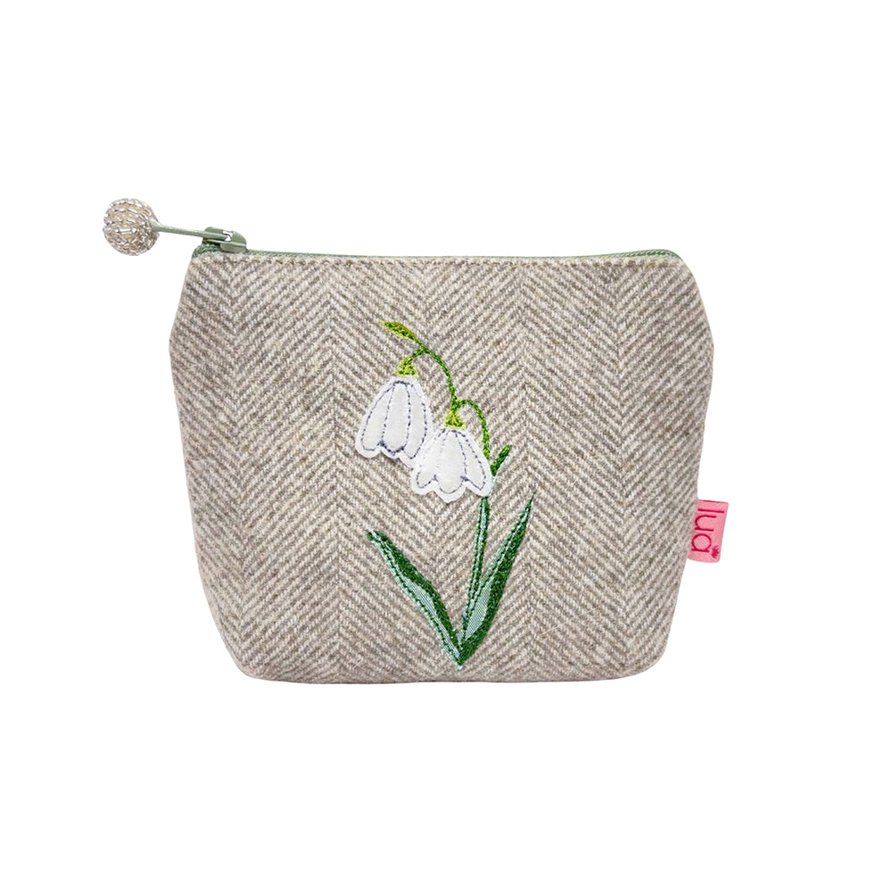 Lua Snowdrop Appliqued Mini Purse