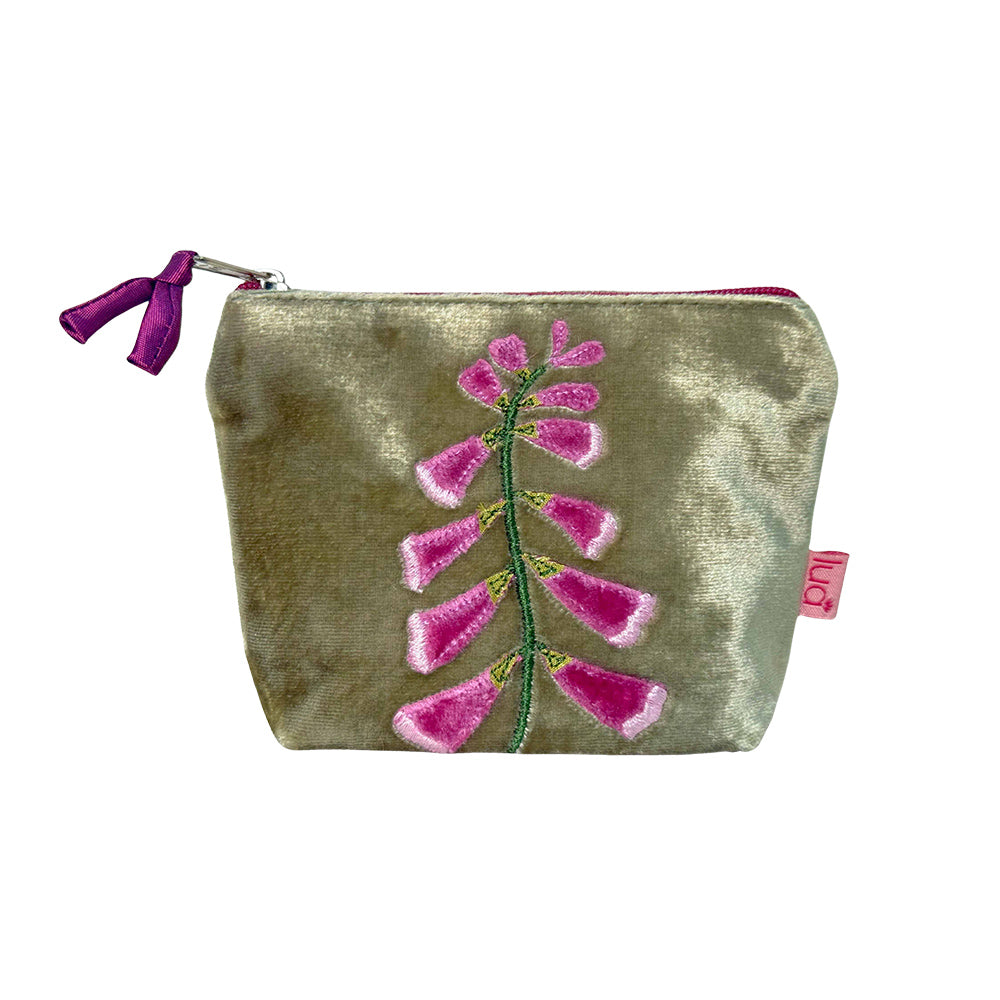 Lua Foxglove Mini Purse – Velvet Green
