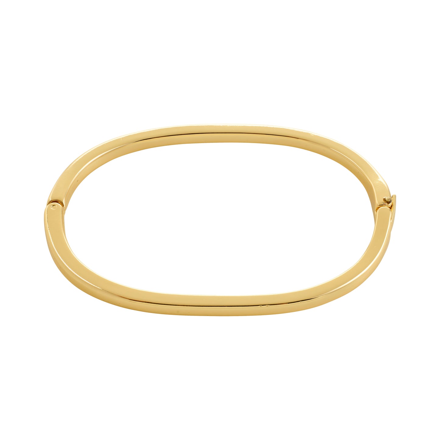 Pilgrim ALAIA bangle gold-plated. Gold bangle on a white background