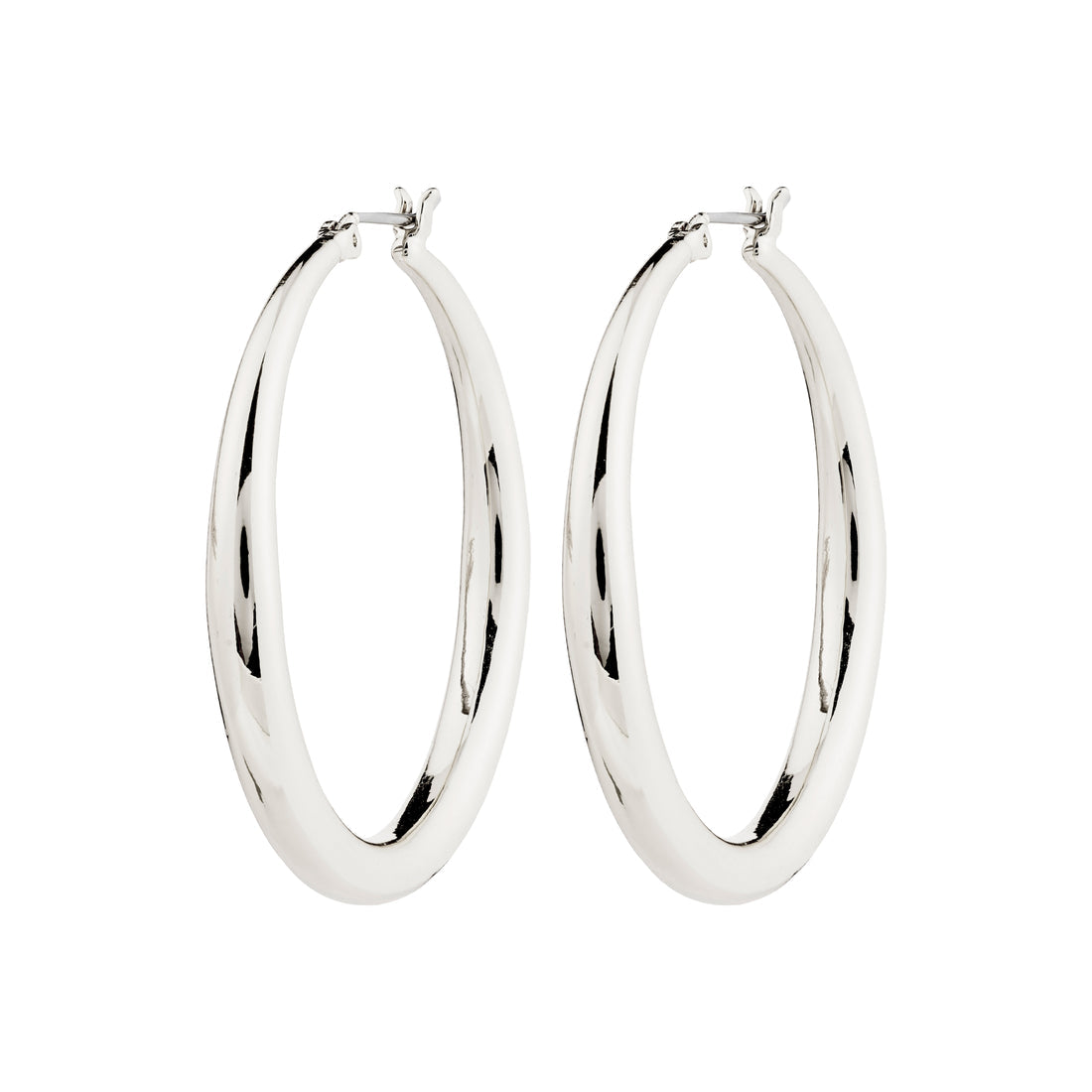 Pilgrim JORUN large hoop earrings silver-plated