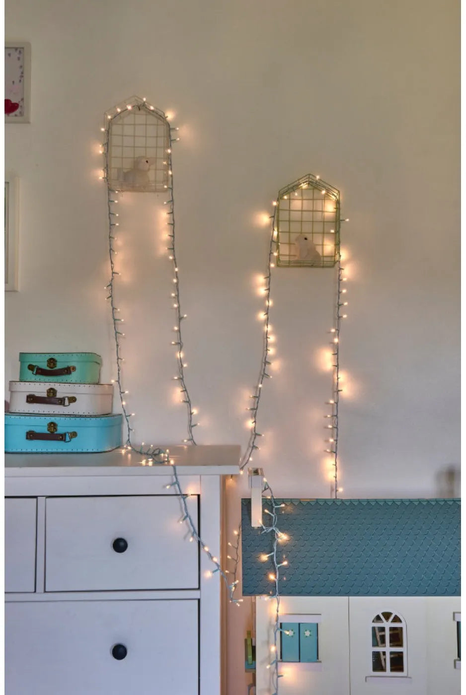 Lifestyle London Pin Lights Mains operated Baby Blue