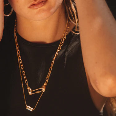 Precious Hands Caribiner Necklace by Scream Pretty