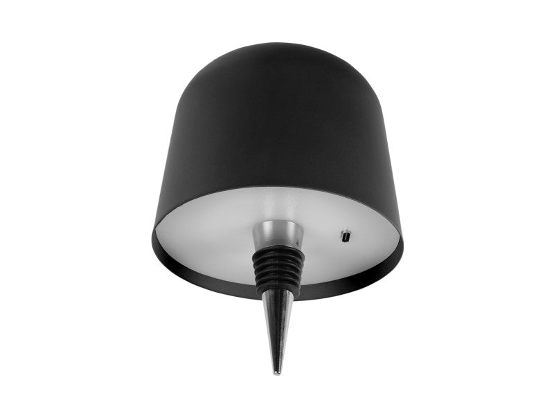 Present Time Bottle Lamp Cone Hat LED in Black