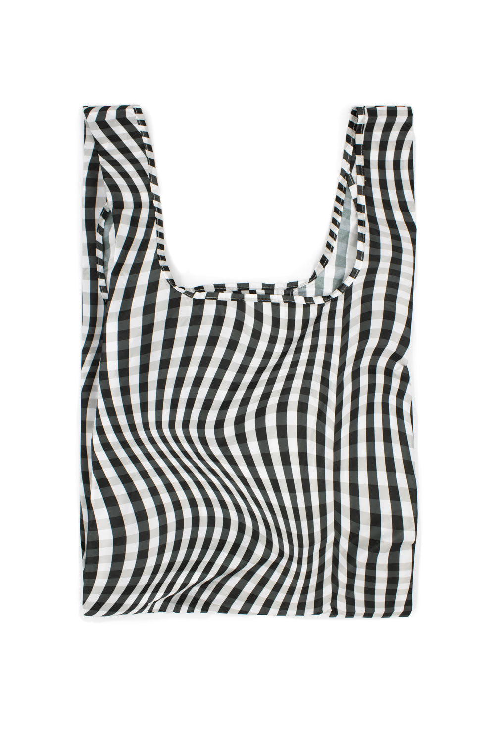 Kind Bag Distorted Gingham Medium Reusable Bag