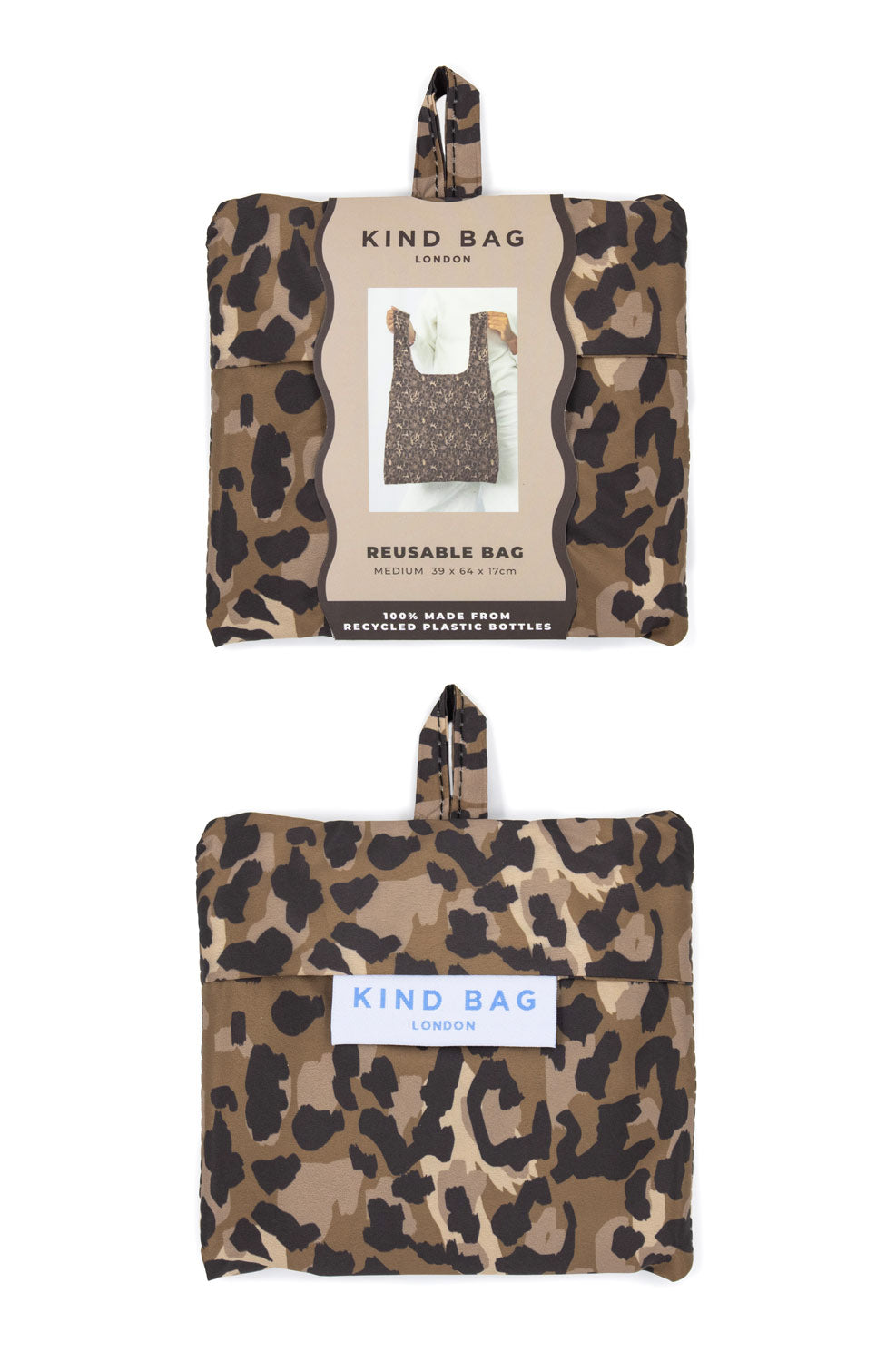 Kind Bag Leopard Medium Reusable Bag