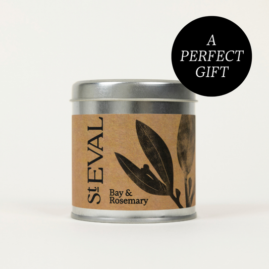 St Eval Bay & Rosemary, Scented Tin Candle