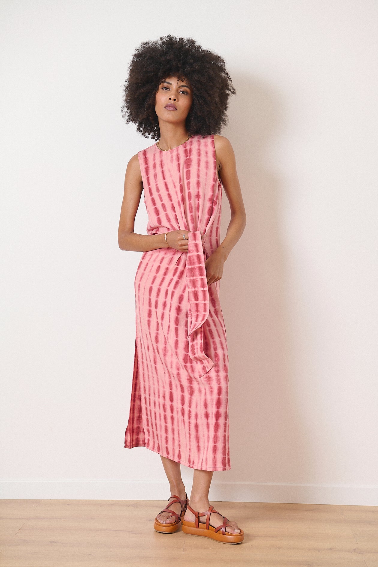 Garance Paris Varda Dress in pink print