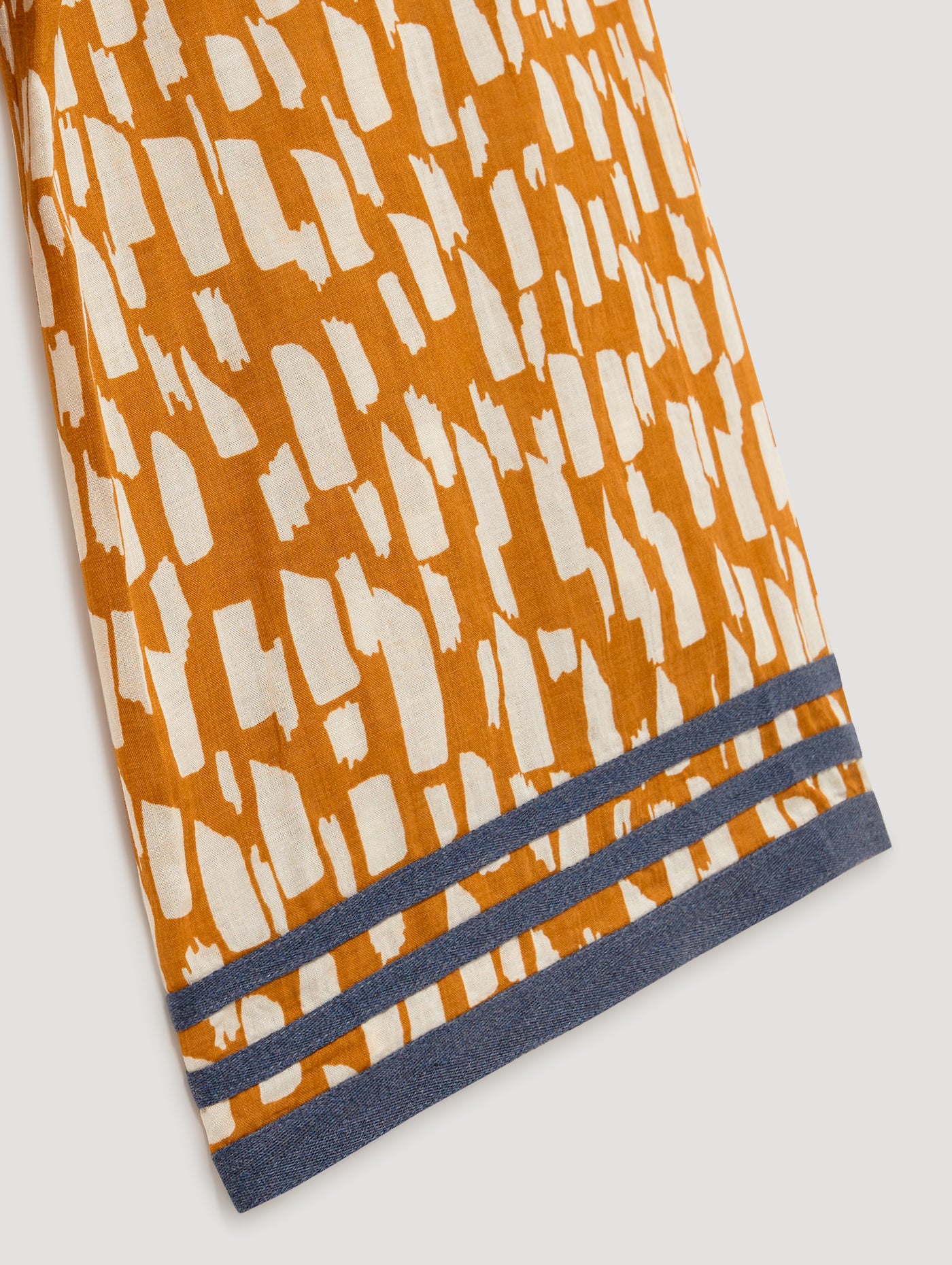 Yerse Printed Cotton Trousers in Honey