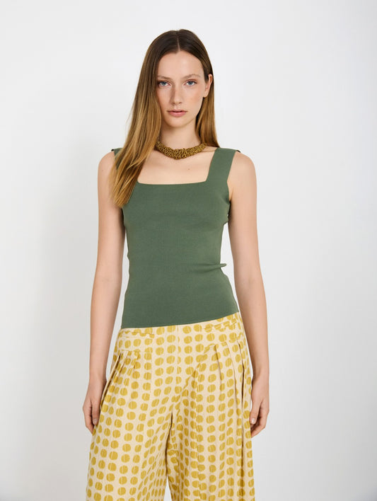 Skatie Essentials Knit Top in Nile