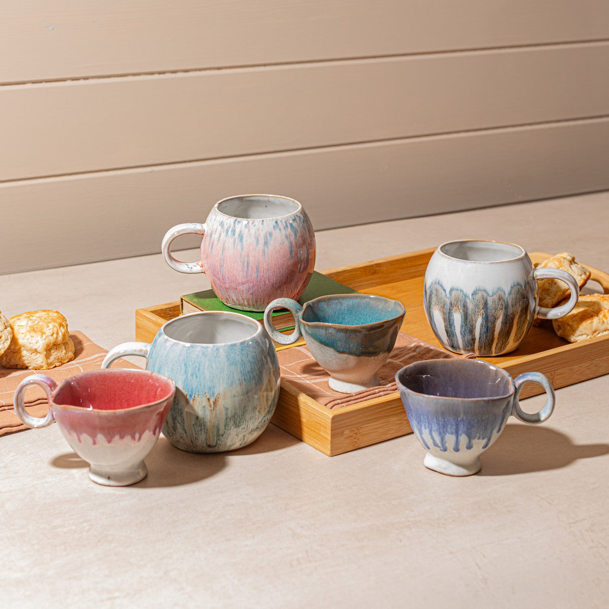 Sass & Belle Coralie Blue & Red Mug