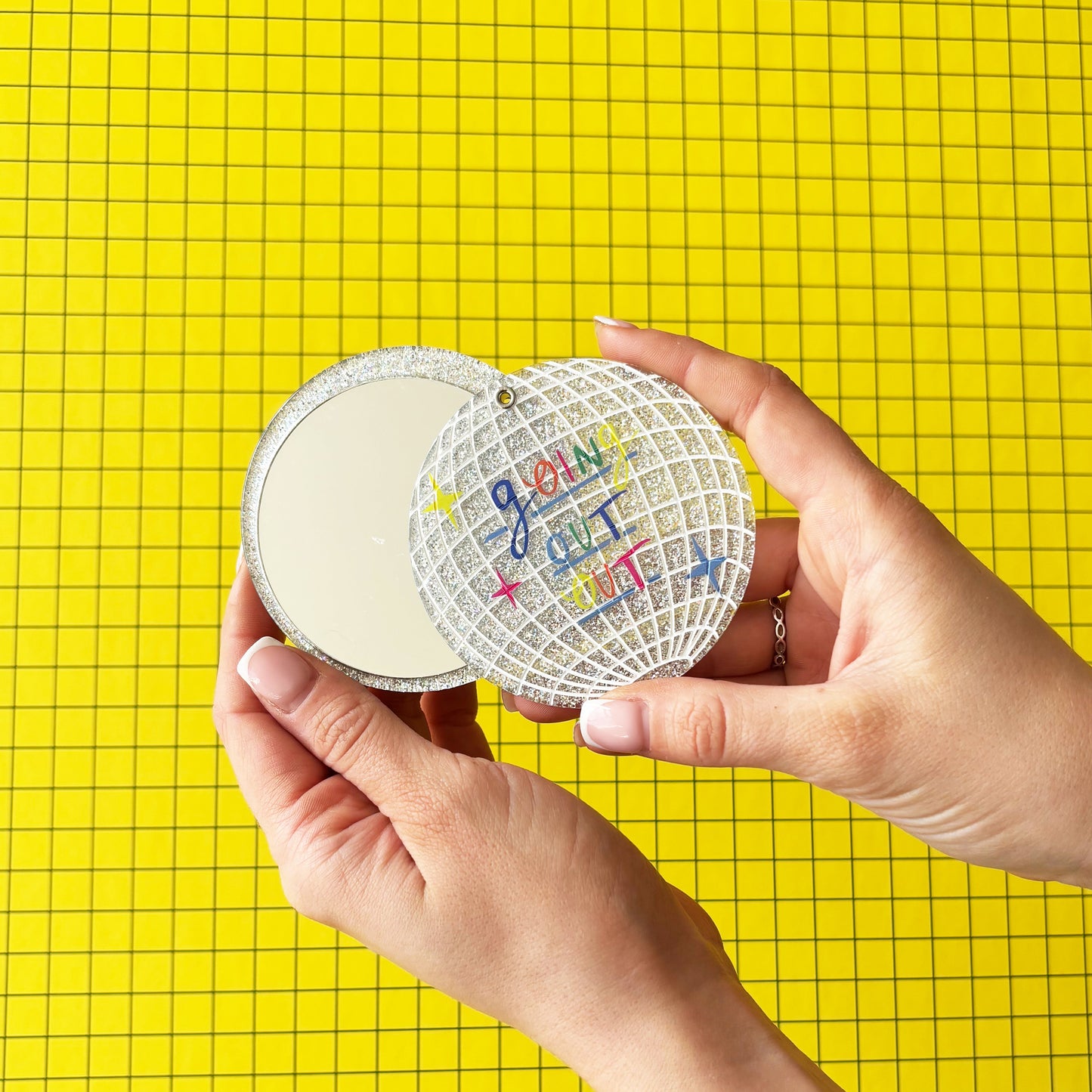 Small Talk Compact Mirror 'Going Out-Out