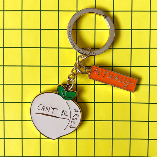 House of Disaster Small talk 'Can't be arsed' Keyring