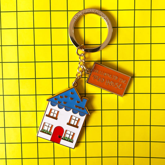 House of Disaster Small Talk 'Welcome to the mad house' Keyring