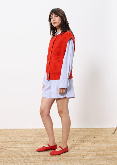 FRNCH Carmele Red Sweater