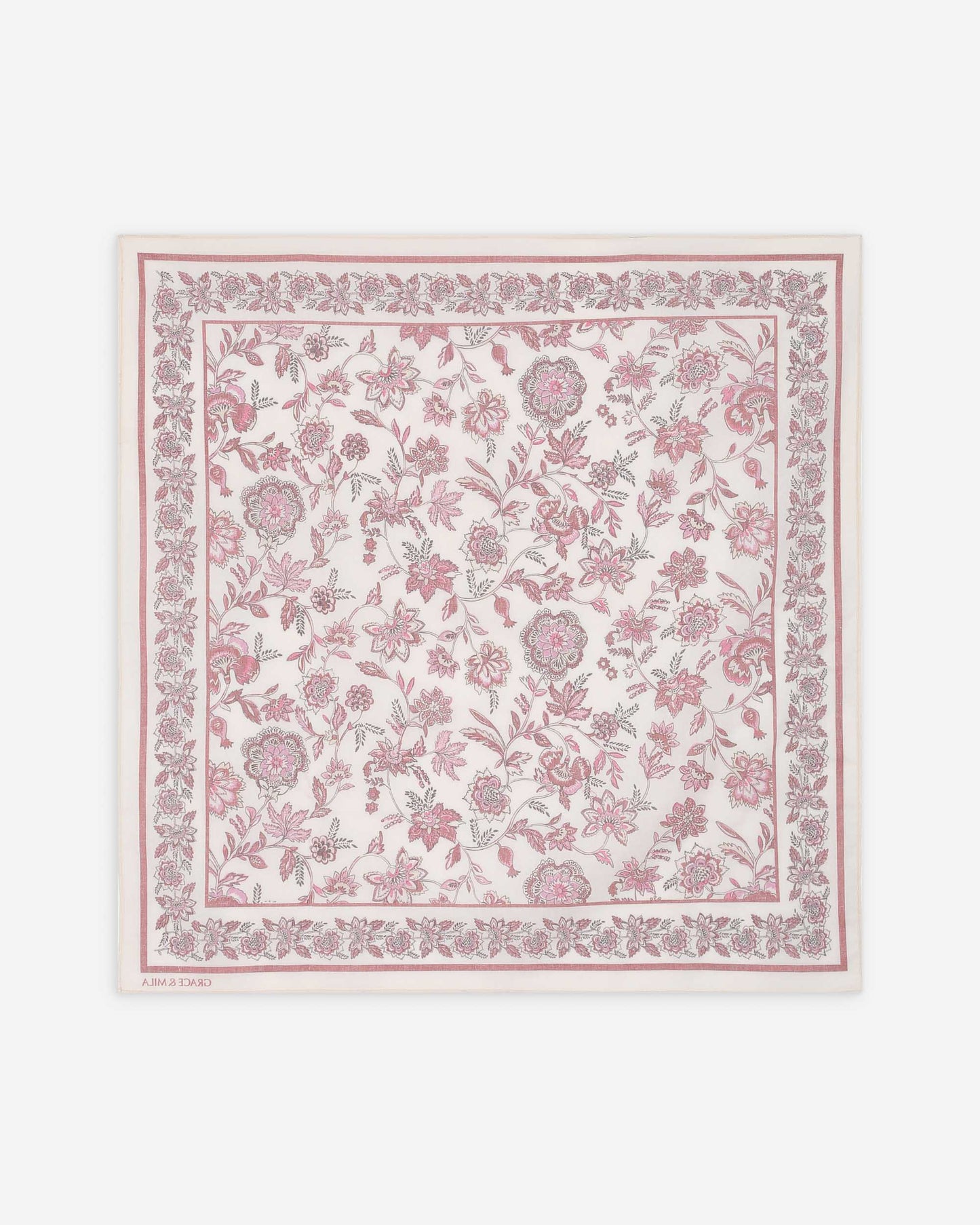 Grace & Mila Verlisse Cotton Floral Scarf in Fleur