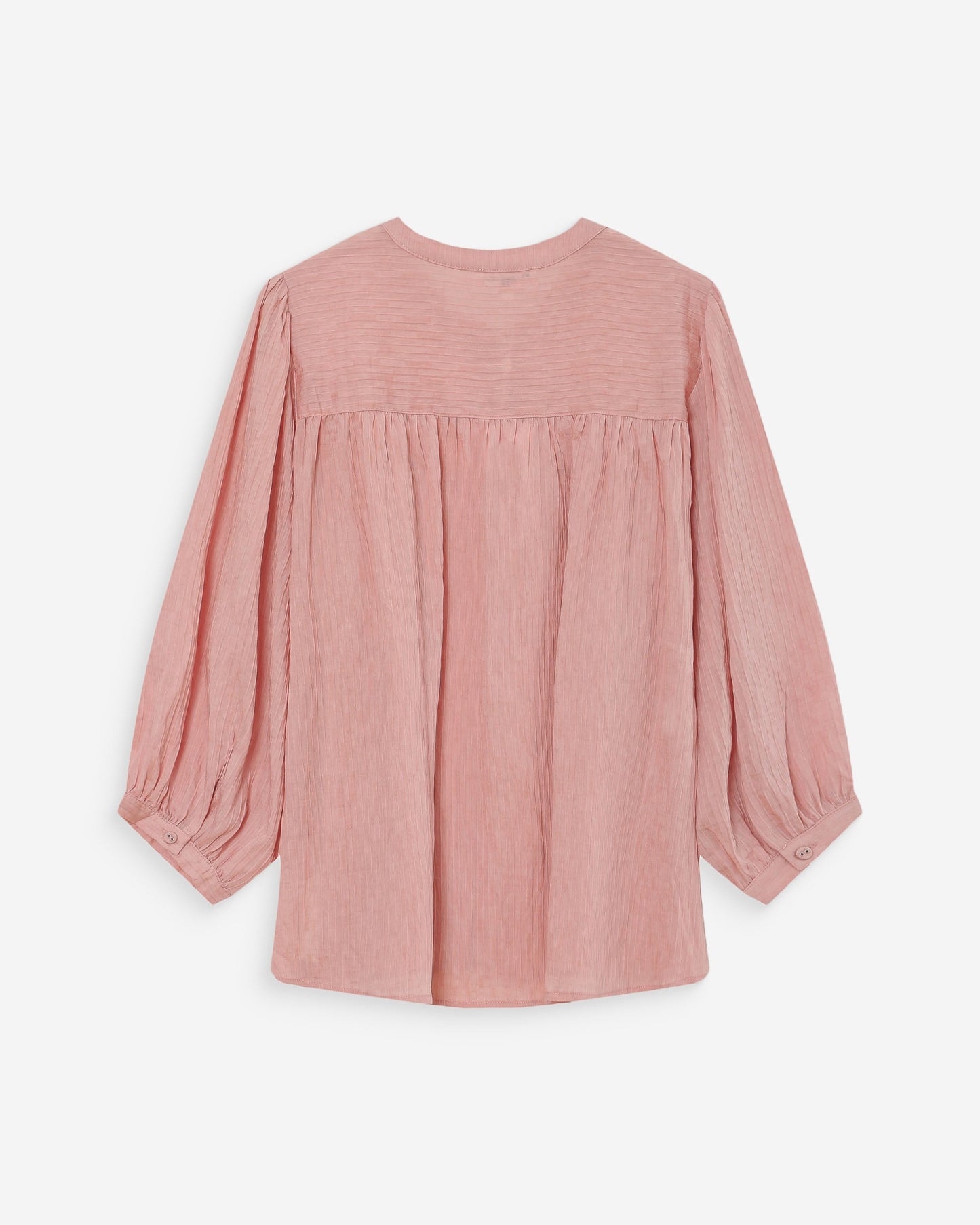 Grace & Mila Vanille Balloon-Sleeve Blouse in Rose