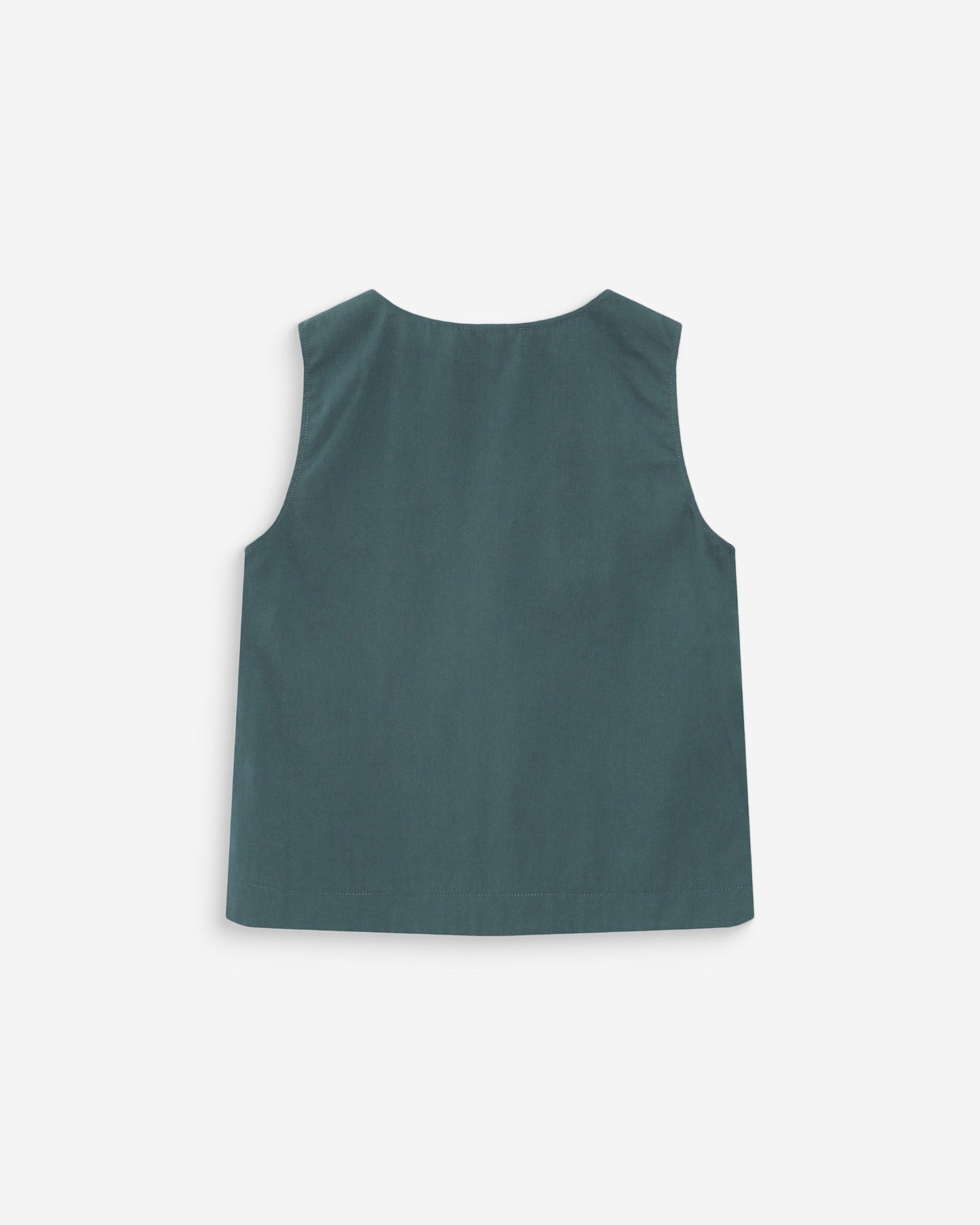 Grace & Mila Vagabond V-Neck Sleeveless Top in Emerald