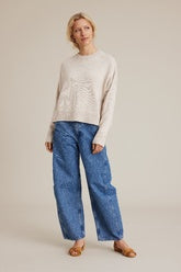 Sibin Linnebjerg Lillie Jumper in Light Melange Sand