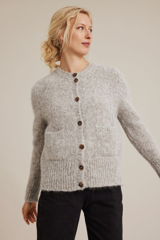 Sibin Linnebjerg Chicago Cardigan in Sweat Grey