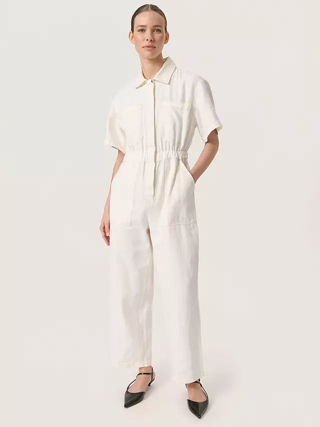 Soaked in Luxury Zalia Jumpsuit in Whisper White Twenty Three Living