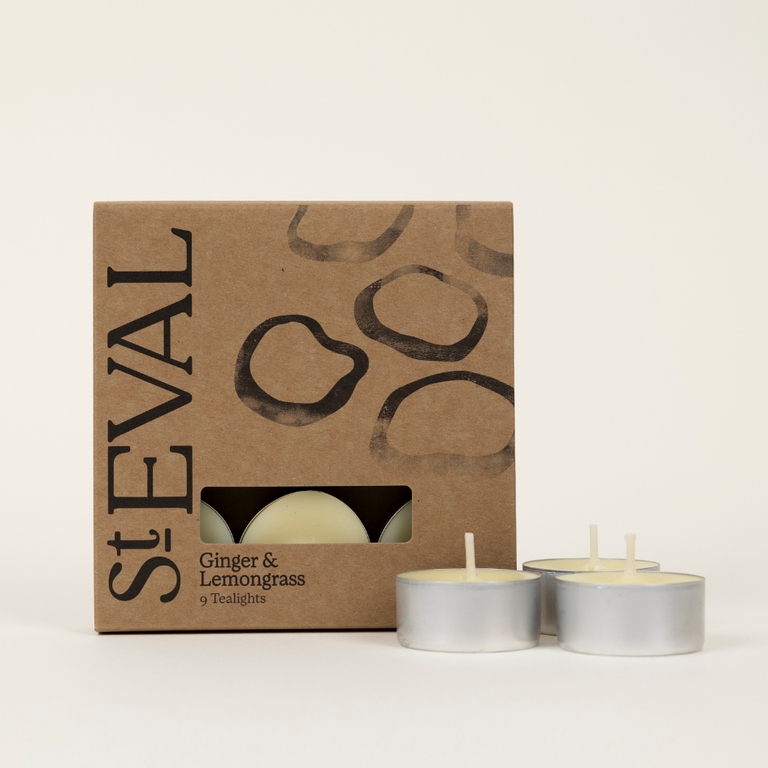 St Eval Ginger & Lemongrass, Scented Tealights