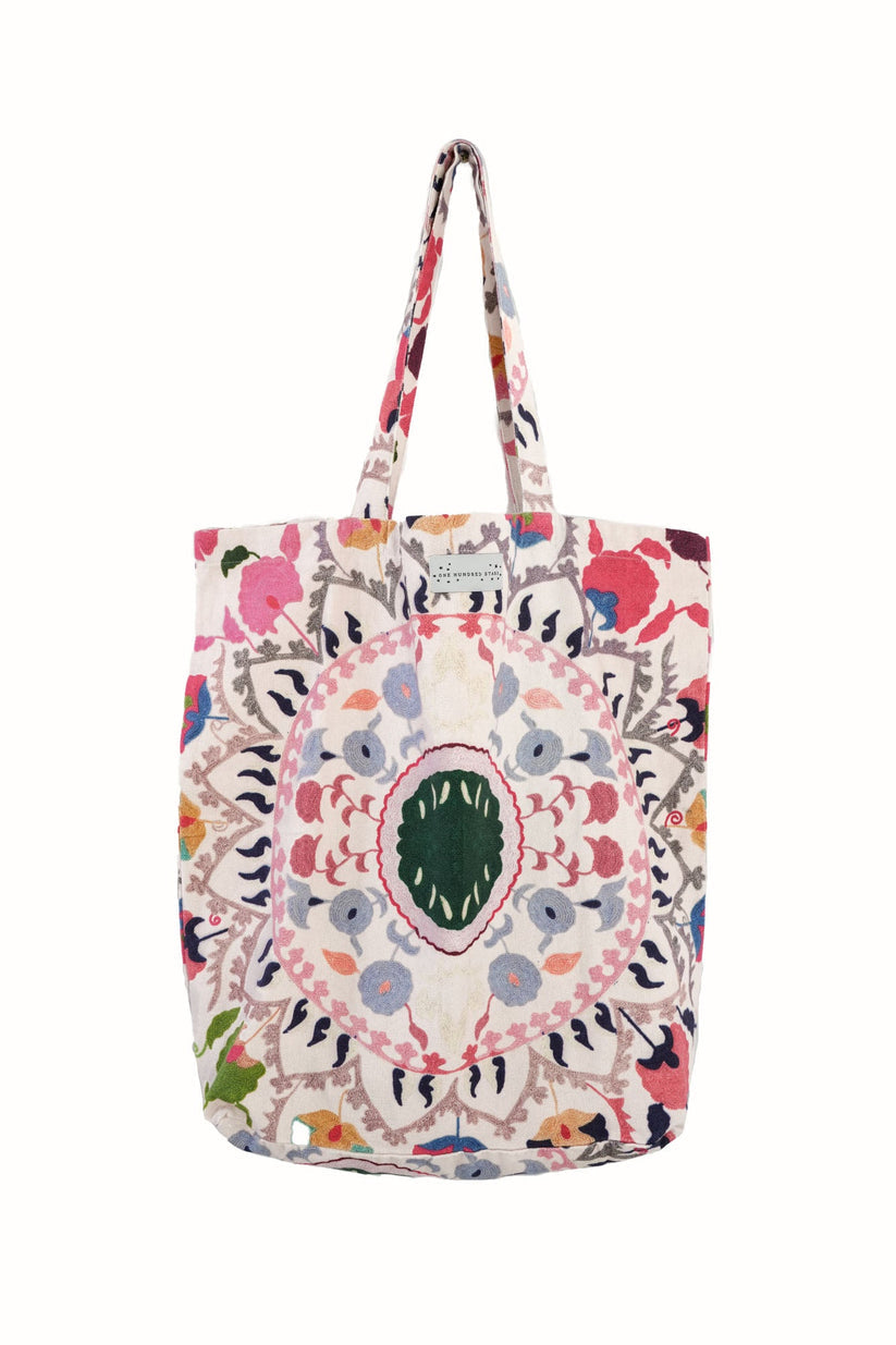 One Hundred Stars Susani Pink Canvas Bag
