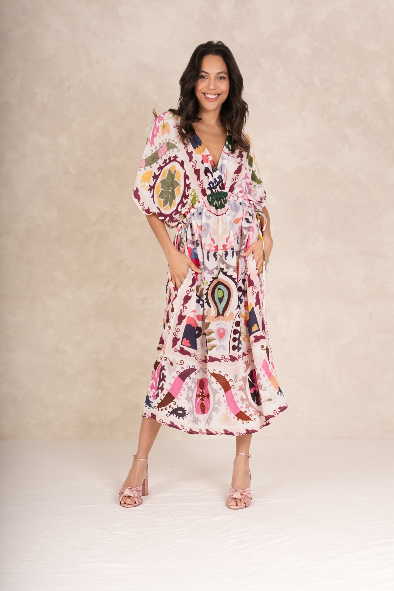 One Hundred Stars Susani Pink String Dress