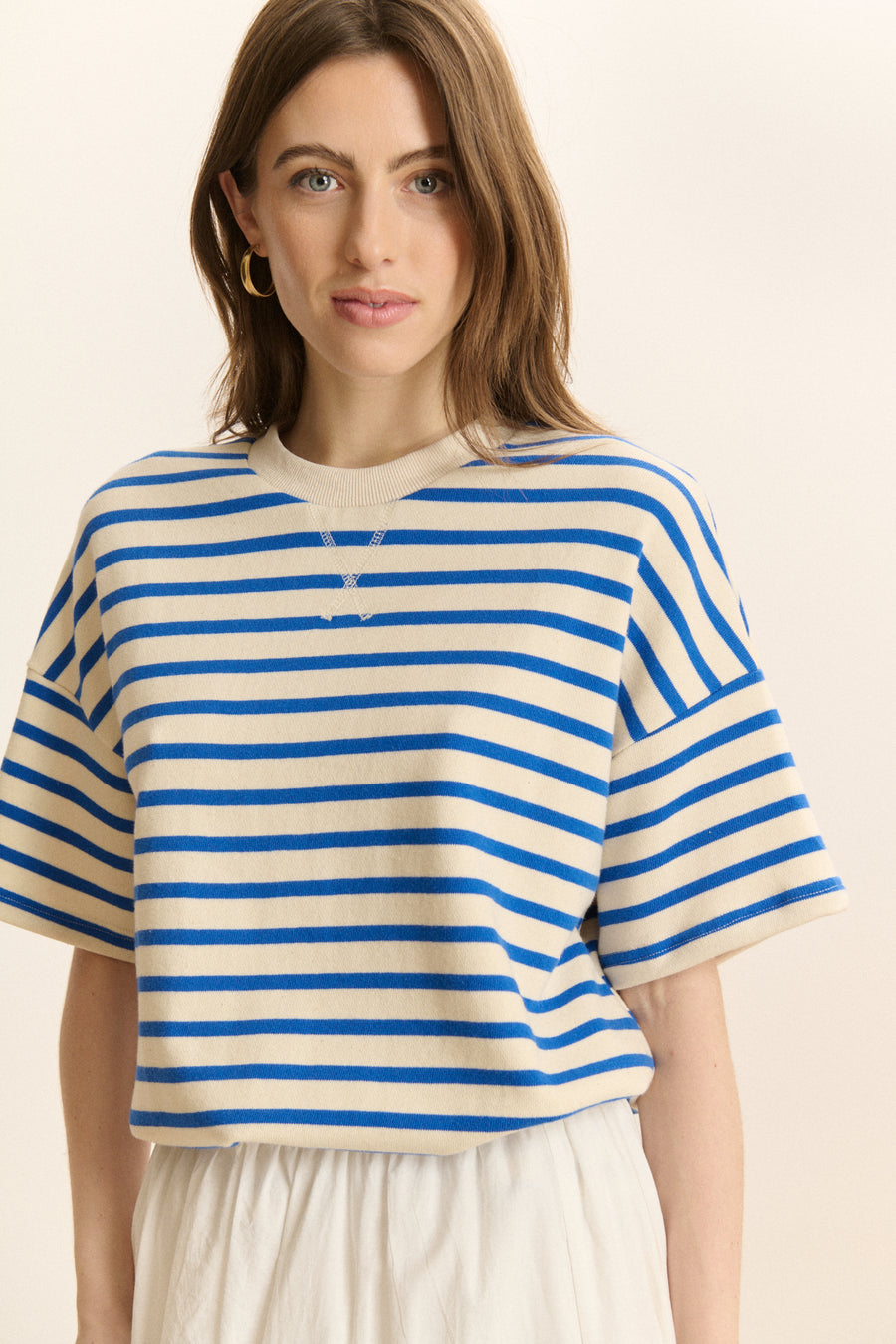 Garance Paris Chiara Sweat in Electric Blue