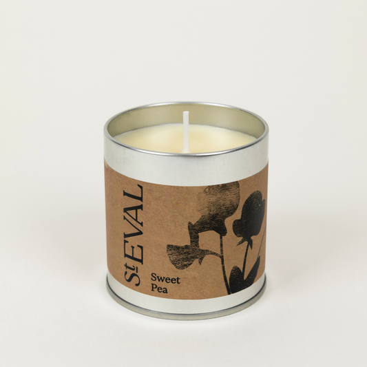 St Eval Sweet Pea, Scented Tin Candle