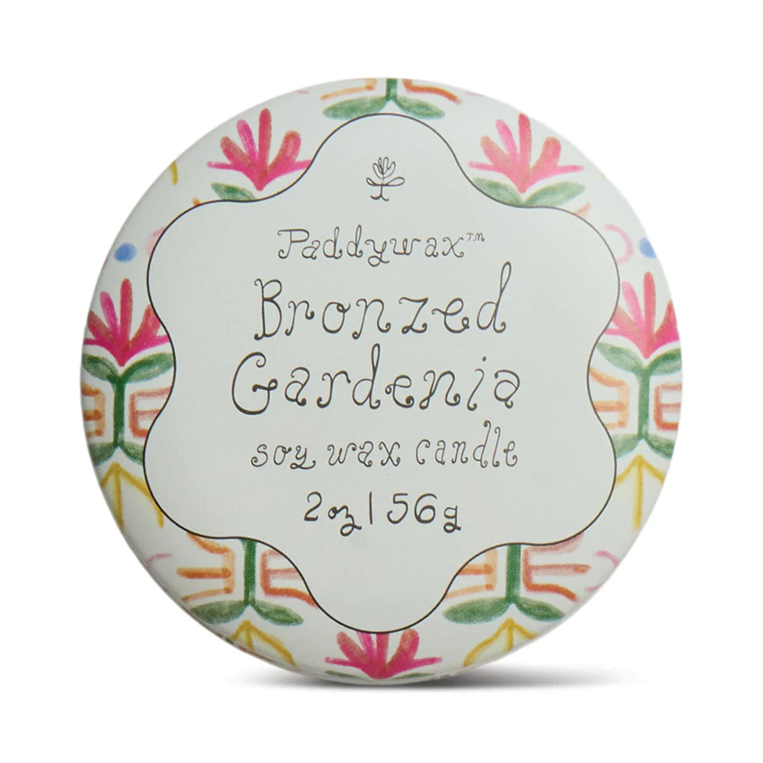 Paddywax Bronzed Gardenia - Tulip 2 oz Tin Candle