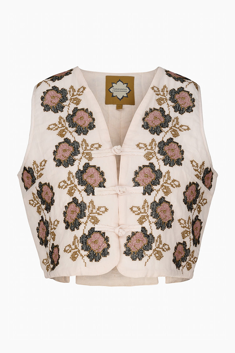 Tanavana Chala Vest in Cream
