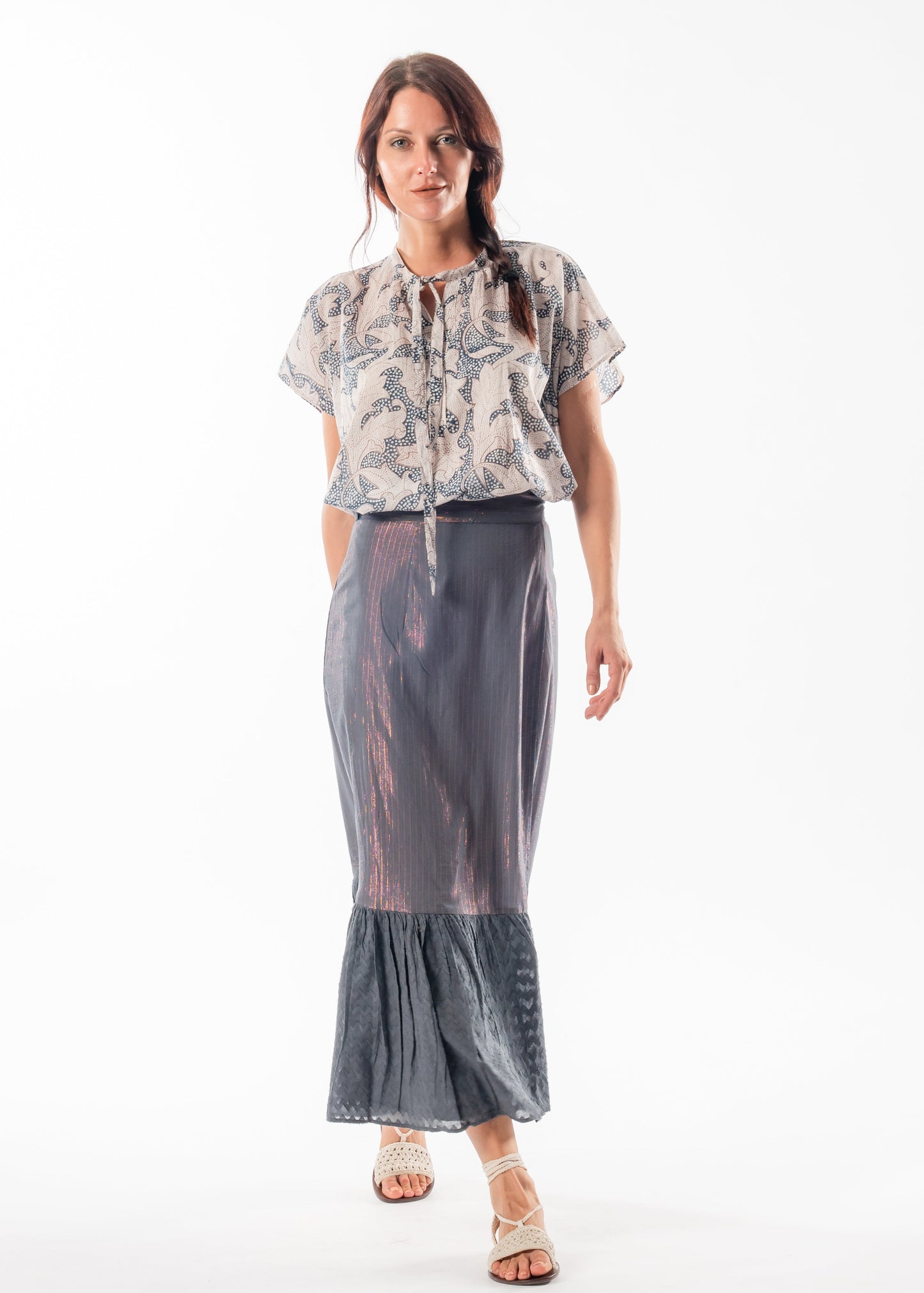 Tanavana Saffron Top Slate