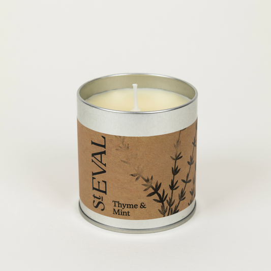 St Eval Thyme & Mint, Scented Tin Candle