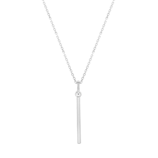 Vurchoo Jewellery Minimalist Silver Bar Pendant