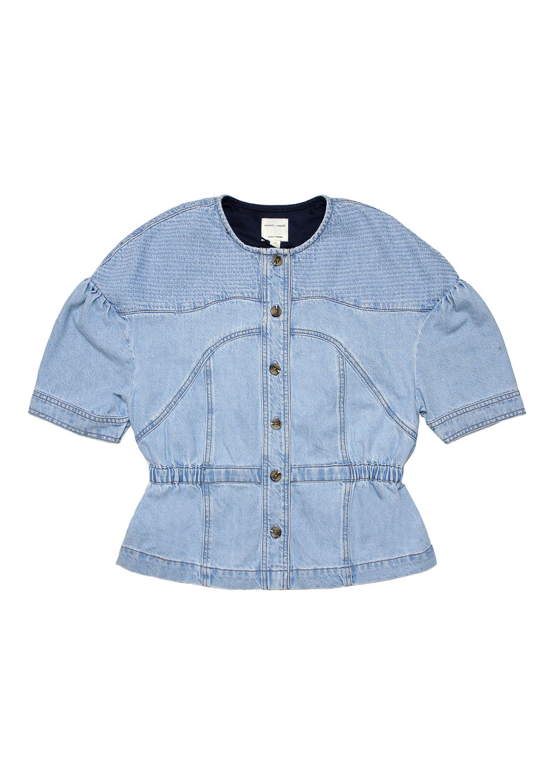 seventy + mochi Zaha Top in Summer Sky