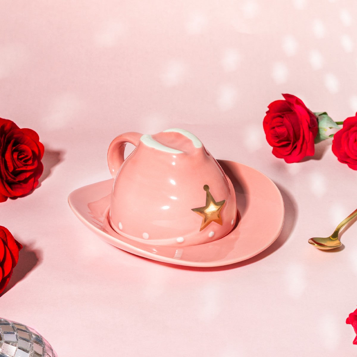 Sass & Belle Cowboy Hat Teacup and Saucer