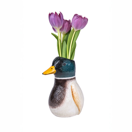 Sass & Belle Mallard Duck Shaped Vase