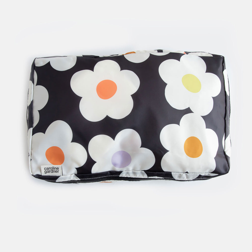 Caroline Gardner Multi Flower/Check Set of 3 Packing Cubes