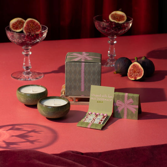 Zesty Lemons Sparkle Season - Christmas Bow Tea Lights (Box of 2) -Myrrh & Tonka