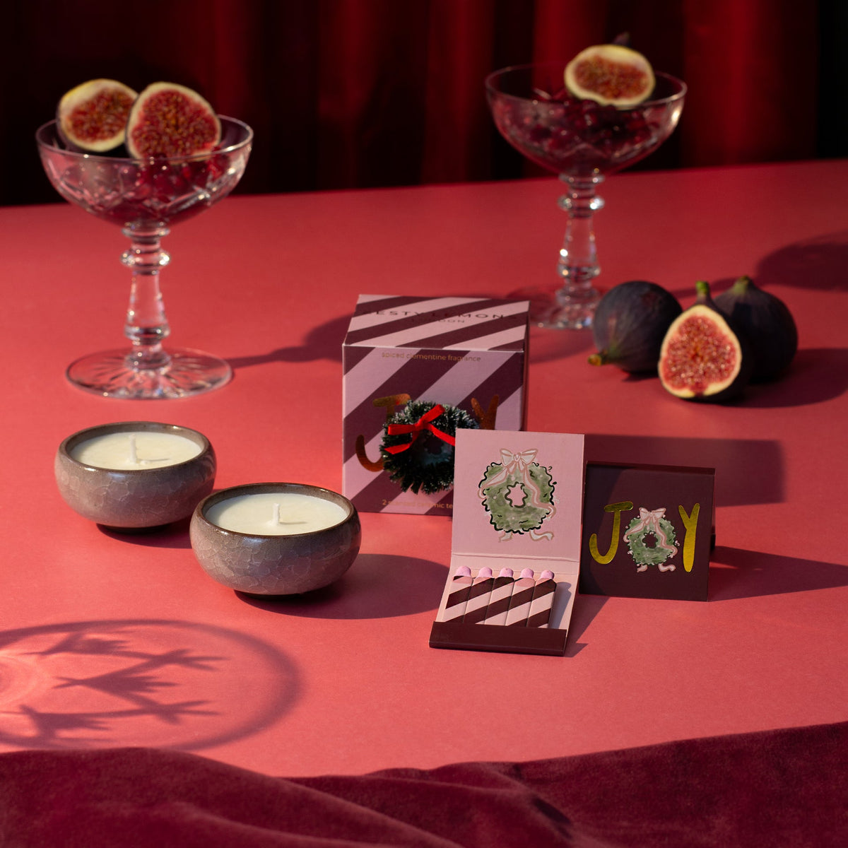 Zesty Lemons Sparkle Season: Joy Tea Lights (Box of 2) - Spiced Clementine