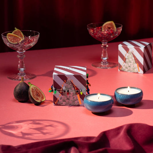 Zesty Lemons Sparkle Season - Cracking Christmas Tea Lights (Box of 2) - Fireside