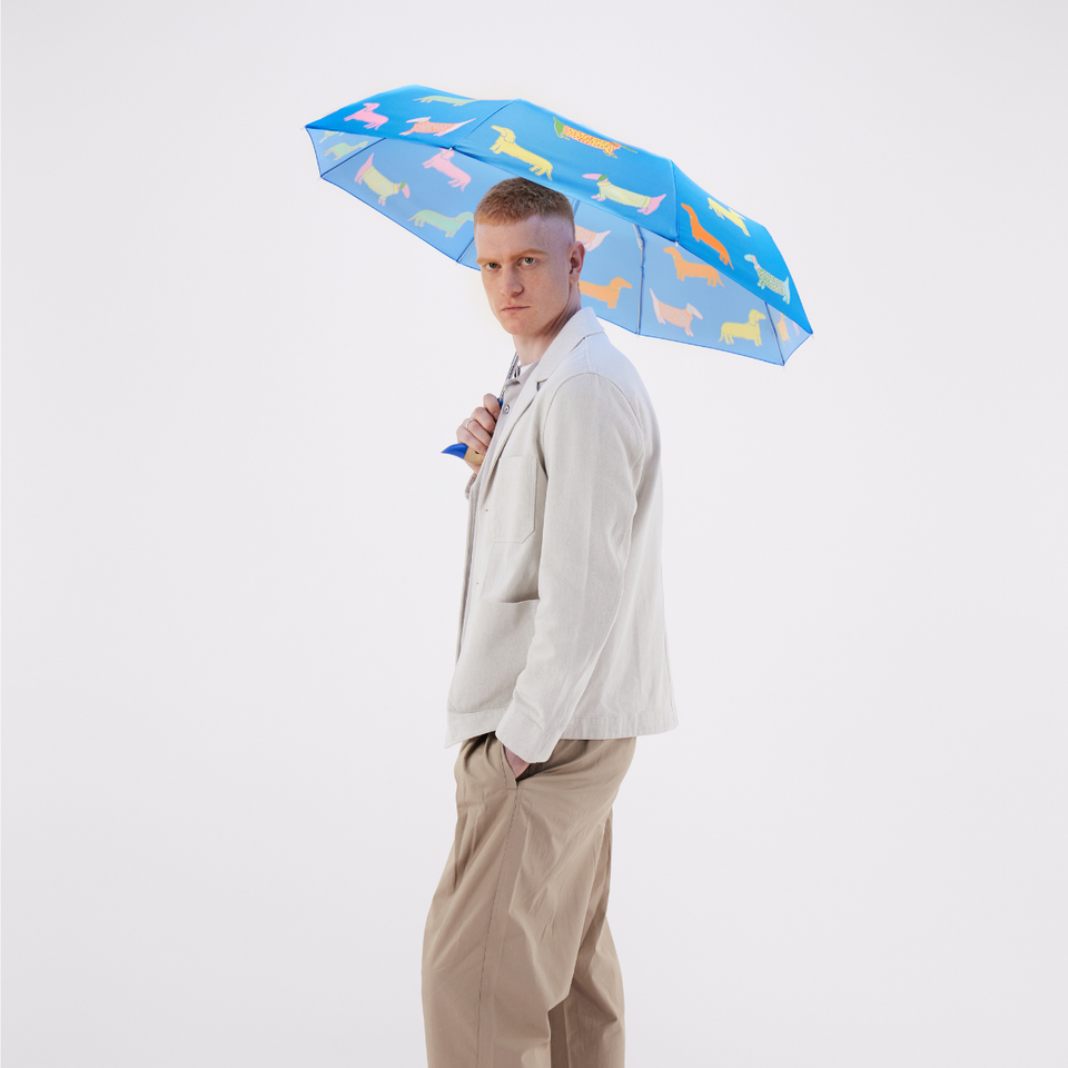 Original Duckhead Dogs in Blue Compact Duck Umbrella